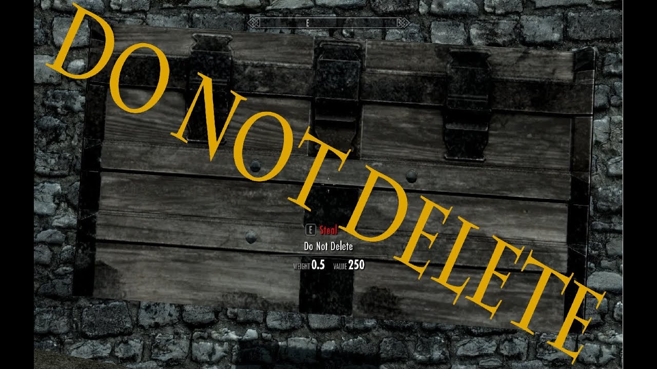 do not delete skyrim do not delete skyrim