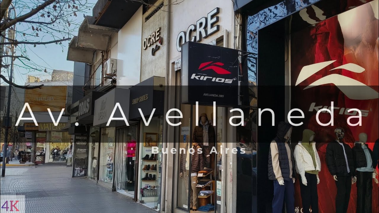 Av Avellaneda CENTRO DE FLORES Buenos Aires Argentina 4K | Relaxing walk through the center 