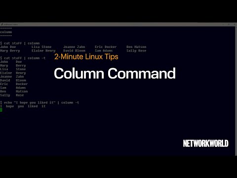 How to Use the column Command in Linux | Format Output into Neat Columns Easily