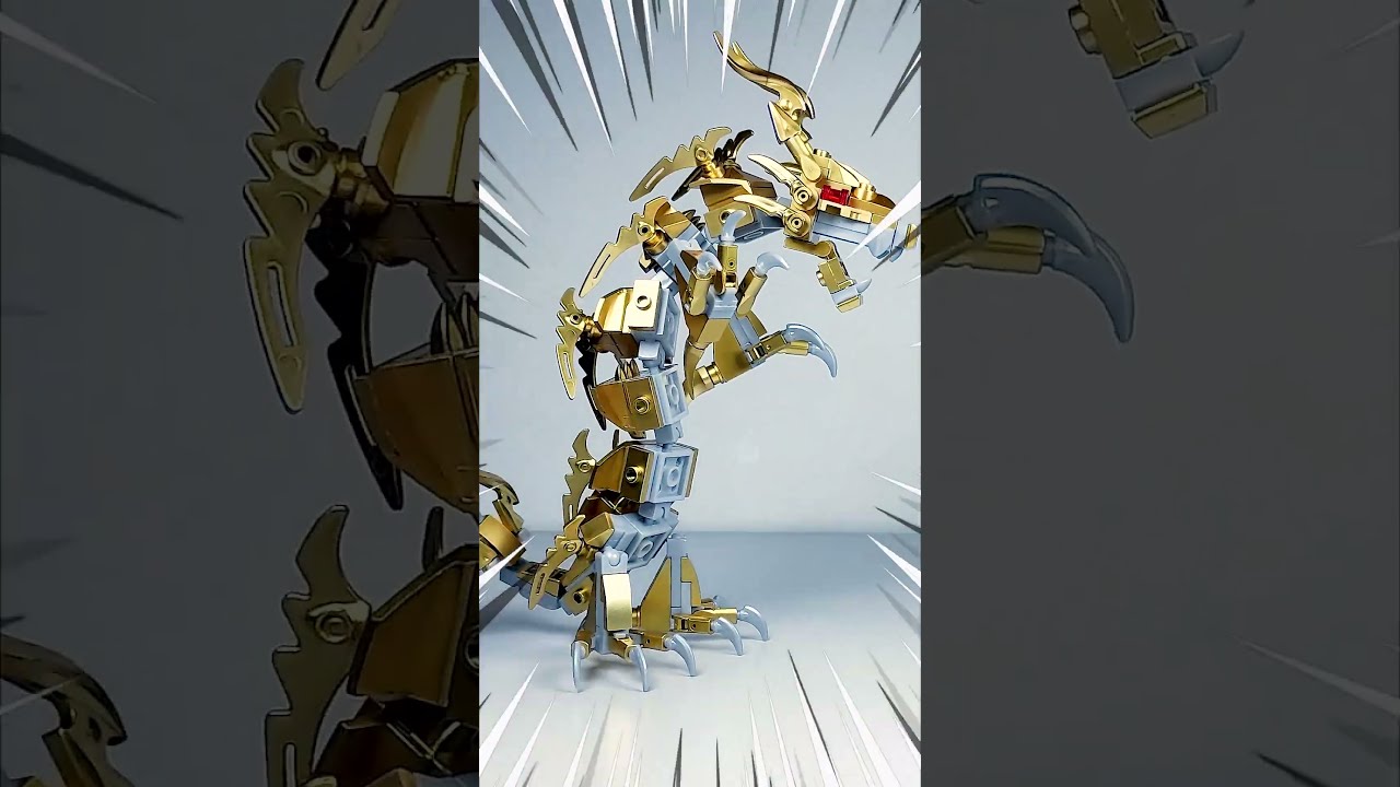 🔧 [Upgrade] How to Build Golden Ninjago Dragon 【Unofficial]】LEGO Bricks&Blocks Review 乐高 ЛЕГО 레고 レゴ