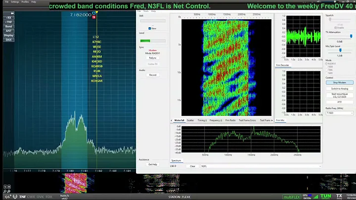 Replay of the Live podcast of the FreeDV 40 Meter Tuesday night Net for November 25, 2025