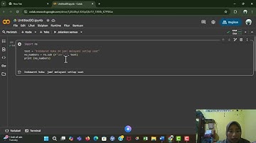 PRAKTIKUM PREPROCESSING TEXT(NLP Pertemuan 5)