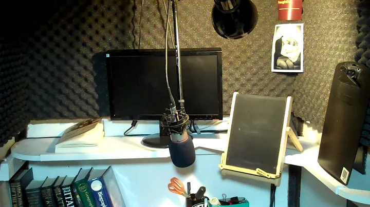 Inside an Audiobook Narrator's Booth