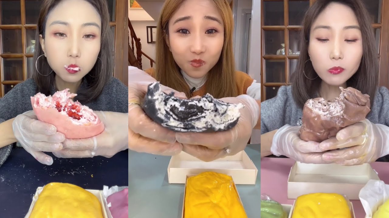 [CREPE ASMR] crepe towel | eating show