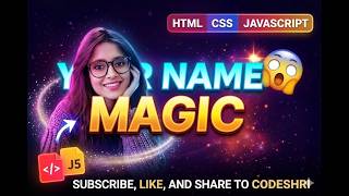 Type Your Name & Watch MAGIC Happen ✨ (HTML CSS JS Project)  #shortscoding #shorts #css #viralshorts