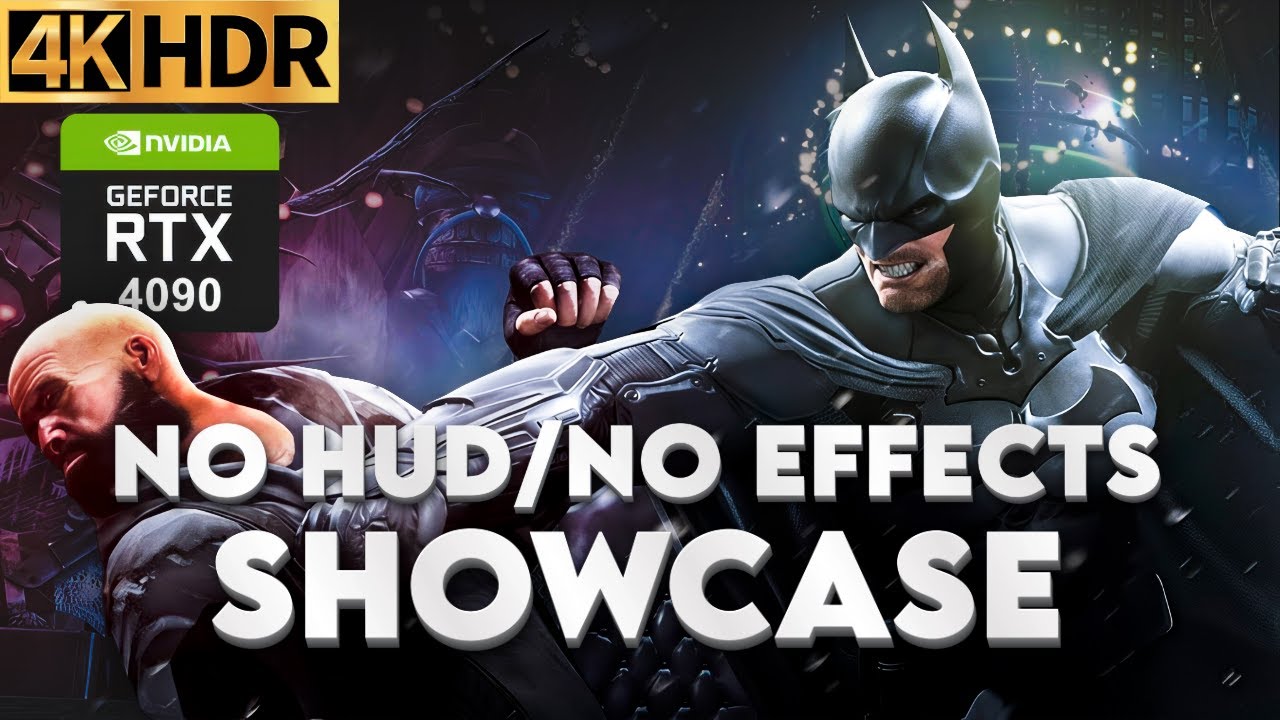 Batman Arkham Origins - NO-HUD-NO-EFFECTS MOD - Showcase - 4K HDR - RTX 4090M