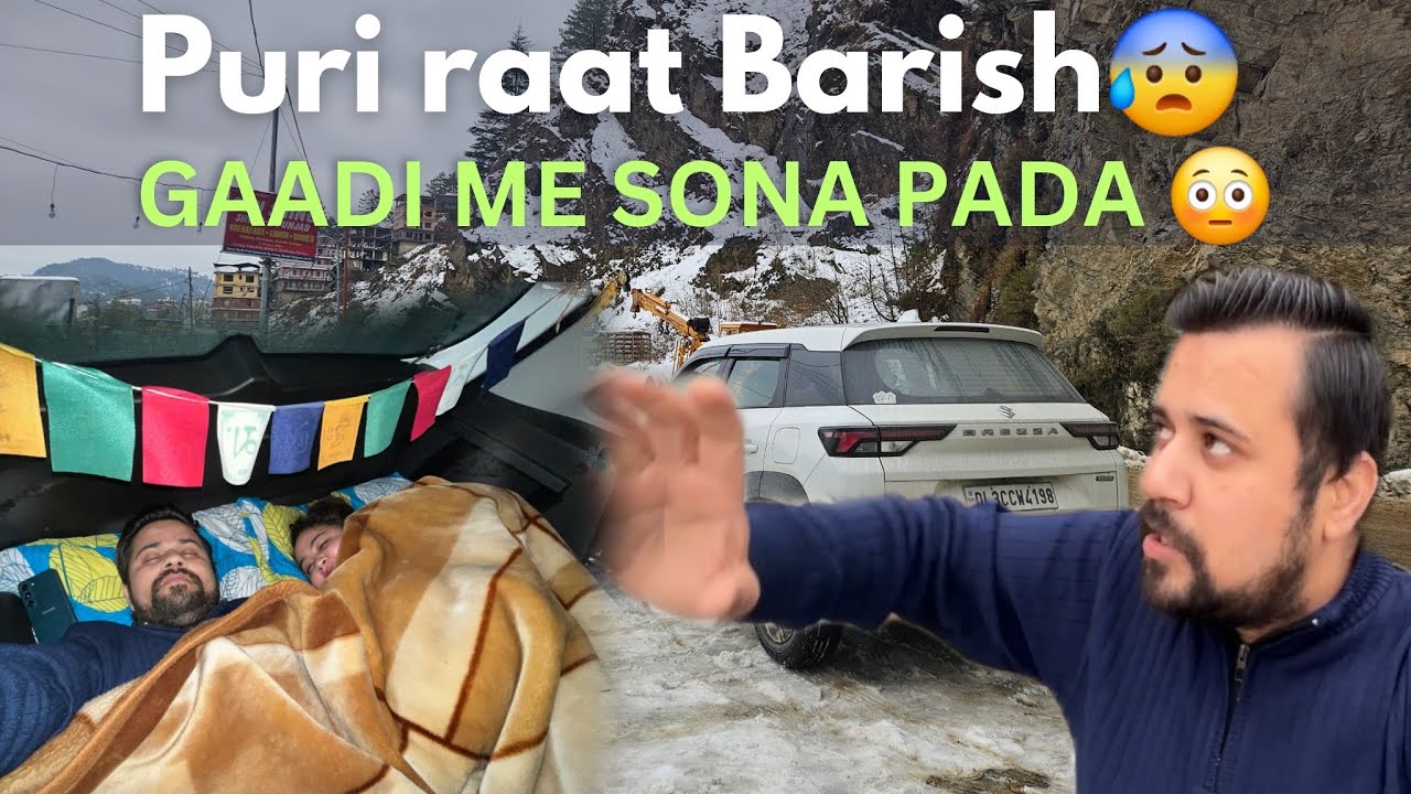 EP02 - Puri Raat Dar Dar ke Nikali 😰पहाड़ों Pe Barish me mat Aana 😥Dangerous Drive to SPITI VALLEY