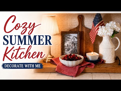 Summer Kitchen Decorate With Me ♥️ Cozy and Simple Summer Decor Ideas For Your Home thumbnail