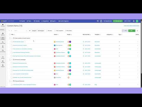 Compliance review tracking for financial marketing teams