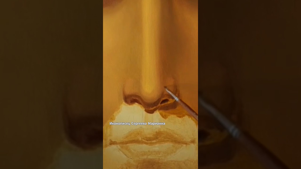 Фрагмент видео-урока в записи для начинающих иконописцев. 