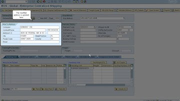 Validating a Shipping Address in SAP