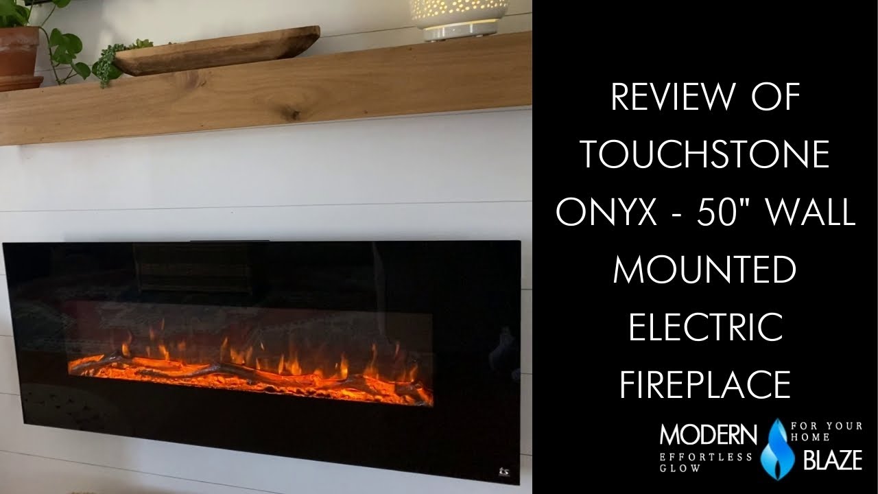 Touchstone Onyx 50-Inch Wall Mounted Fireplace — Modern Blaze