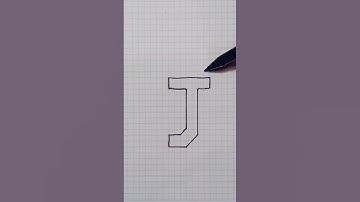 Drawing J Letter 3d #drawing #3d #art #shorts