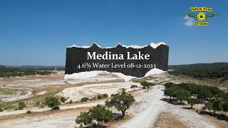 Medina Lake is Down to 4.6% on 8-12-2023 Bandera County TX - Shot with the  DJI Mini 3 Pro #drought