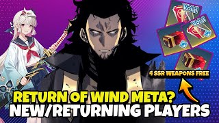 GOTO WIND META AGAIN? NEW / RETURNING PLAYERS GET 4X FREE SSR WEAPONS! [Solo Leveling: Arise]