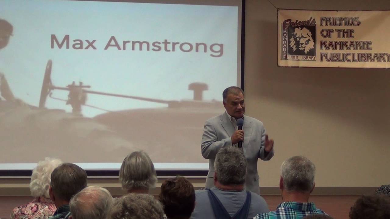 WGN's Max Armstrong at the Kankakee Public Library YouTube