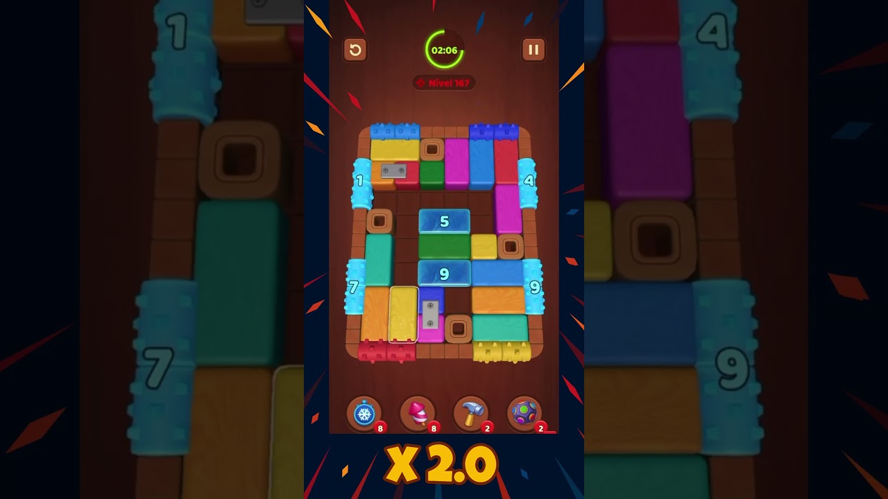 Wood Block Jam - Level 167 Solution 🔓 | Fastpass Reward Unlocked!