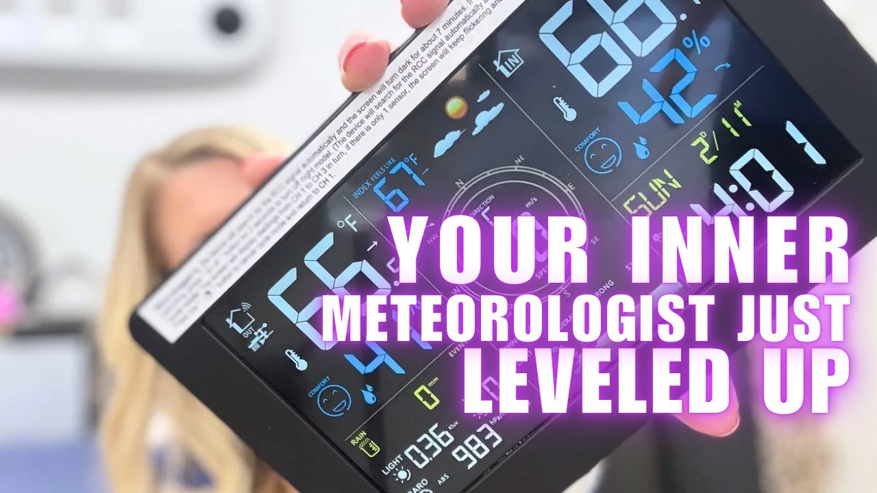 WiFi Weather Station Wireless Indoor Outdoor Large Display