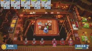 Overcooked 2 (PS5) Level 5-3, 2 Players, 3 Stars (4K 60 FPS)