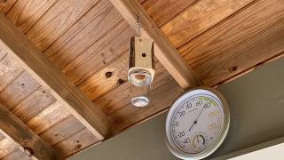 Carpenter Bee Trap - How Does It Work ?   Cutting Wood  That is what the Bees do !!