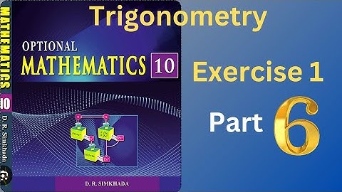 Optional Maths-10 | Trigonometry class 10||SEE 2081||Multiple Angles