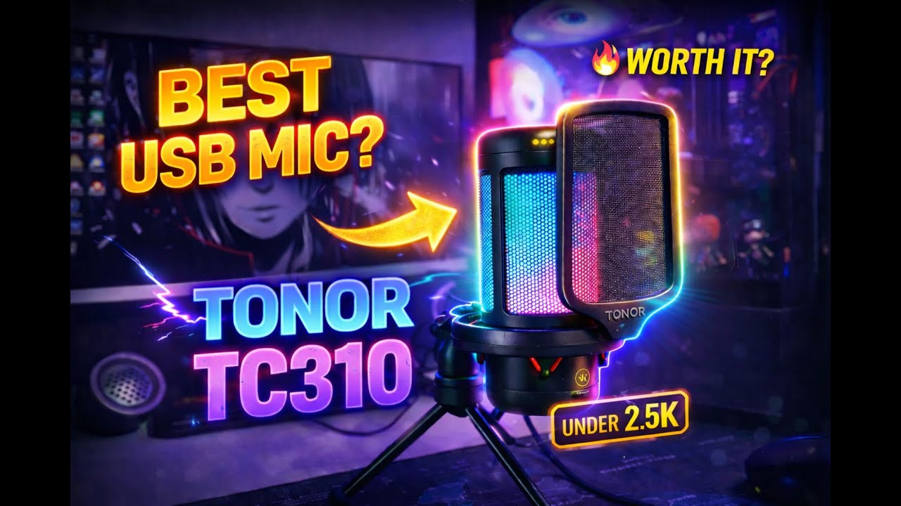 TONOR TC310 Mic Test 🔥 Best USB Mic Under ₹2500? | Worth It?