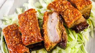 The TRICK to the ULTIMATE CRISPY PORK BELLY in the air fryer