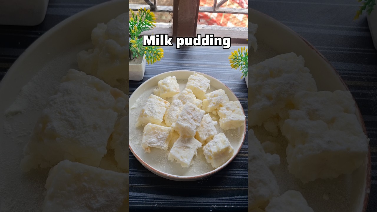 Easy Milk pudding bites recipe 😋❤️❤️..