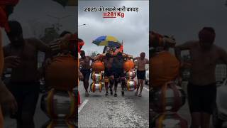 2025 की सबसे भारी कांवड़ 281kgJal❤️🙏#shorts#haridwar #kawadyatra#bhole #harharmahadev#youtubeshorts