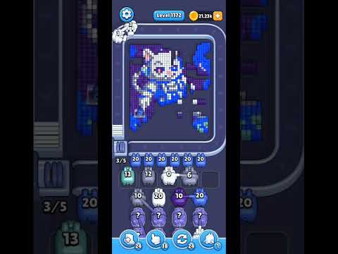 Pixel Flow How to beat Level 1172 walkthrough solution, no power ups(no commentary just chill music)