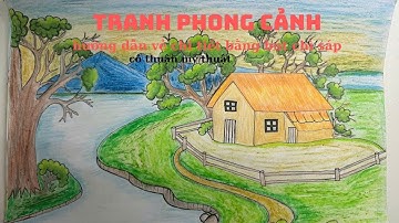 "Vẽ Tranh Phong Cảnh Đồng Quê Đẹp – Hướng Dẫn Từng Bước | Cô Thuận Mỹ Thuật"