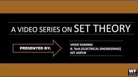 Set Theory - Representation of sets | Part 2
