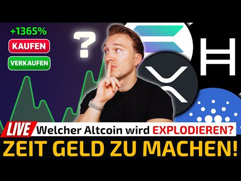 🟢 Krypto LIVE: Sehr bald GEHTS AB?! - Ich analysiere EURE ALTCOINS!