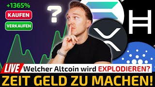 🟢 Krypto LIVE: Sehr bald GEHTS AB?! - Ich analysiere EURE ALTCOINS!