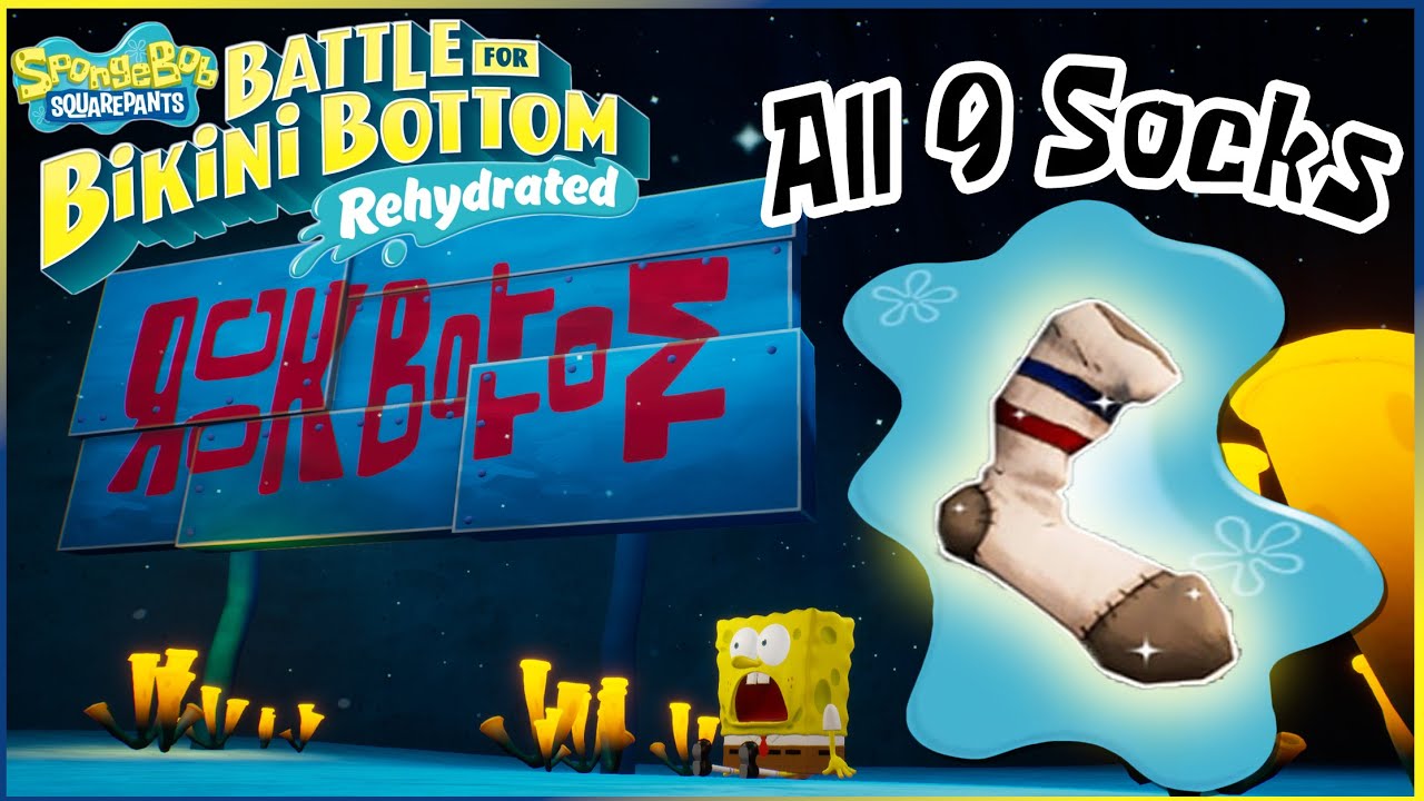 Rock Bottom - All of Patrick's Socks | SpongeBob Battle for Bikini Bottom - Rehydrated