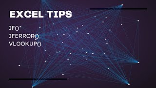 Excel Tutorial , IF, IFERROR and VLOOKUP using