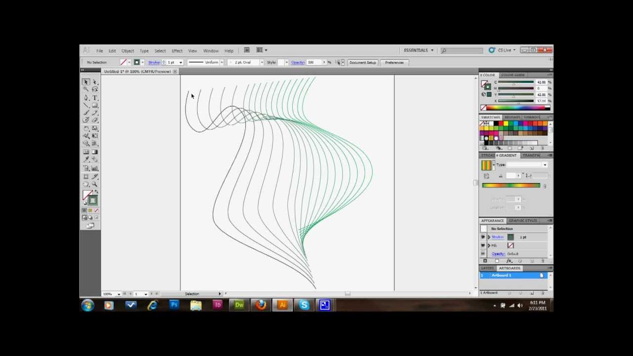 (Graphic Lines) Pattern Adobe Illustrator Tutorial | Glazefolio Design Blog