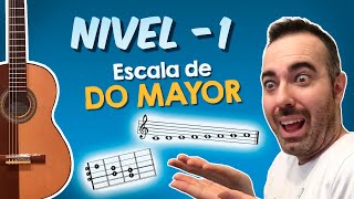 Escala DO MAYOR en Guitarra  FÁCIL para Principiantes [NIVEL -1]