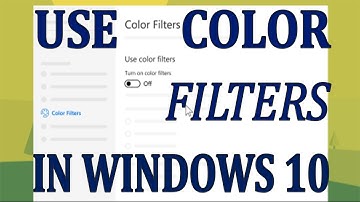 How to Enable Color Filters in Windows 10 | Change Color on Windows #computer #tipsandtricks