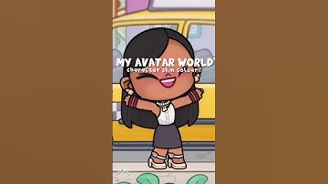 MY AVATAR WORLD CHARACTER SKIN TONE TUTORIAL!! 🤩 #avatarworld #shorts #tocalifeworld