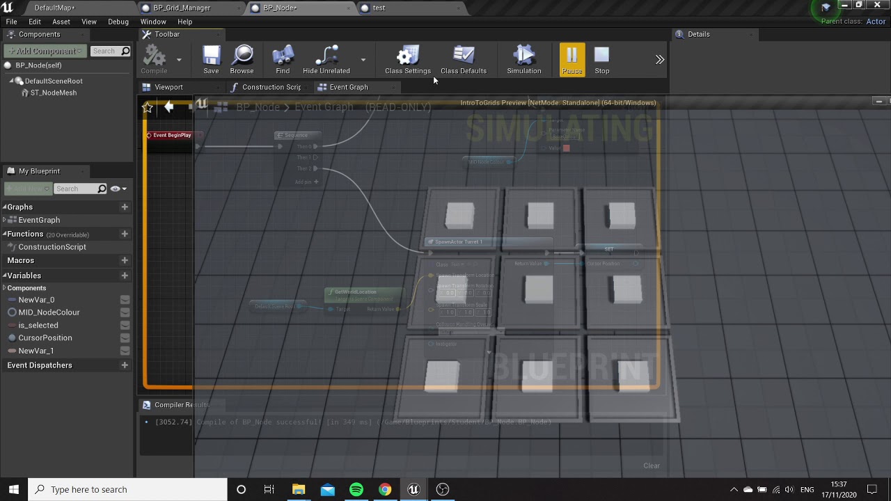Spawning Object on grid - YouTube
