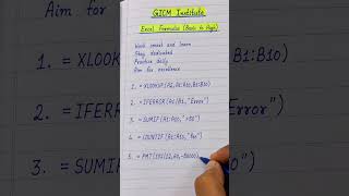 Top 5 Excel Formulas Every Beginner Must Know 📊 #shorts