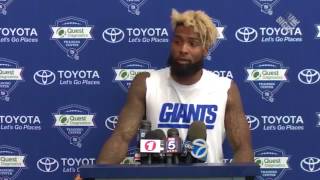 Odell Beckham Jr  Press Conference