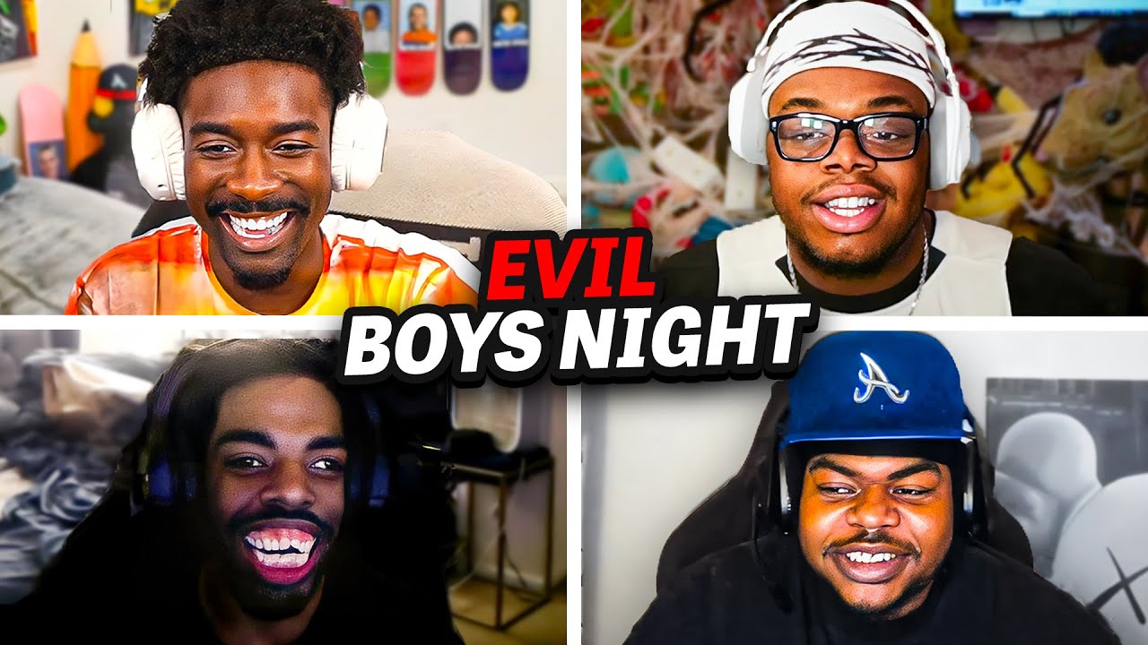 Cuffem & BruceDropEmOff & Jake Future & Shnaggy Have The FUNNIEST Evil Boys Night..