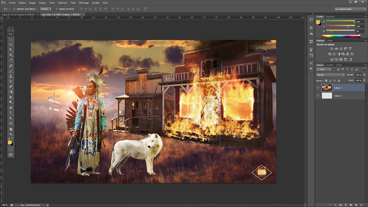 Artwork #1 - Lone Wolf (Photo Manipulation)
