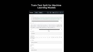 Train-Test Split for Machine Learning Models