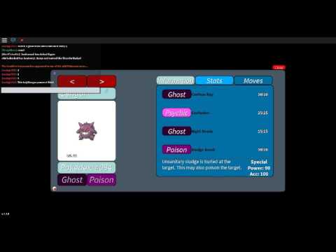 Envoling A Haunter Into A Gengar Project Pokemon Roblox Youtube - pokemon roblox how to get a haunter