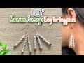 DIY Aesthetic Macrame Earrings easy for begginers
