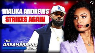 Malika Andrews Cuts Espn Off Reporter For Saying The Lakers Were Playing Better Without Lebron James