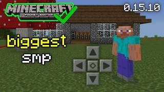 Exploring the Biggest Minecraft Pocket Edition 0.15.10 Survival Server screenshot 1